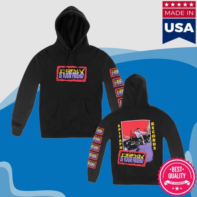 Drain Is Your Friend Epitaph Records Long Sleeve Shirt Drain831 Merch Store Drain Badge Pull - New Tee Shop
