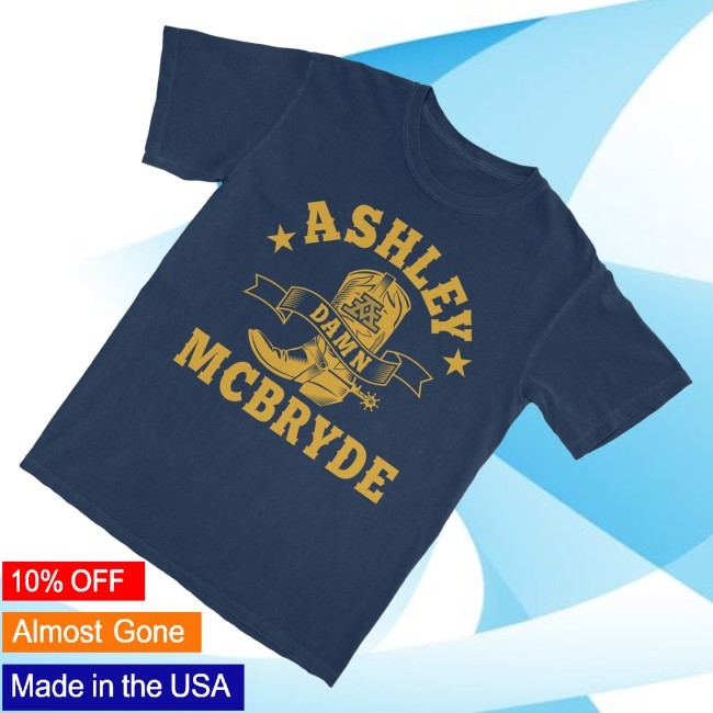 Ashley Mcbryde Merch Navy Boot Tee - New Tee Shop