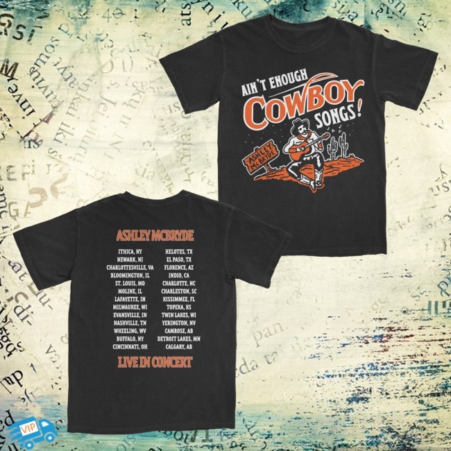 Ashley Mcbryde Merch Cowboy Songs 2025 Tour Funny Shirt - New Tee Shop
