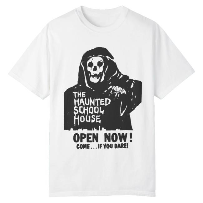 Trending Iron Fortress Records Merch The Haunted School House Horror Movie Shirt - New Tee Shop