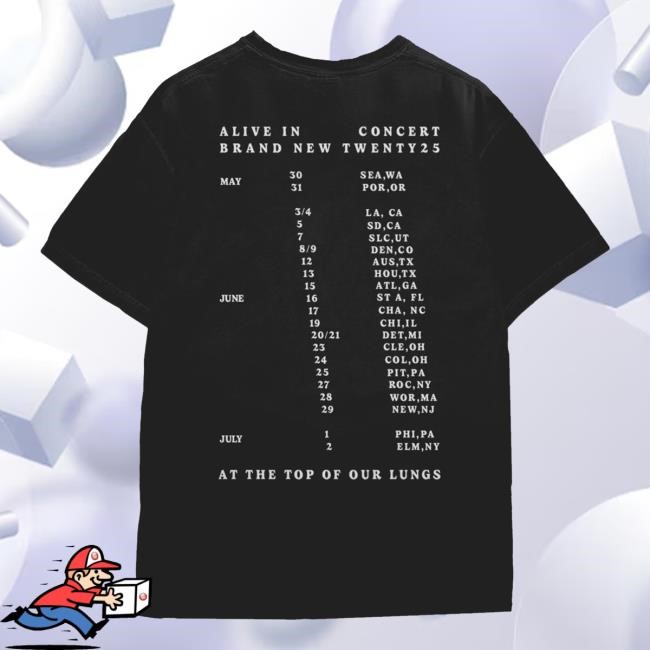 Official Alive In Concert 2025 Tour Hoodie - New Tee Shop