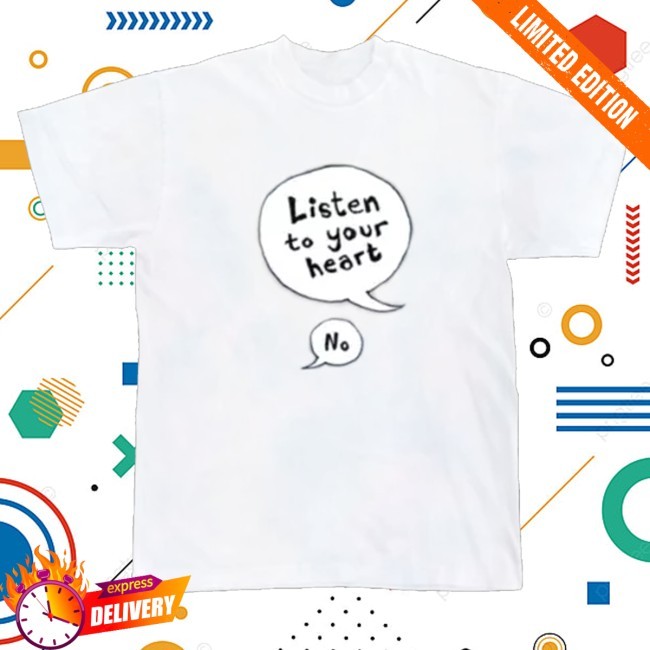 Trending Cheekface Merch Listen To Your Heart Crewneck Sweatshirt - New Tee Shop