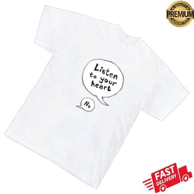 Trending Cheekface Merch Listen To Your Heart Crewneck Sweatshirt - New Tee Shop