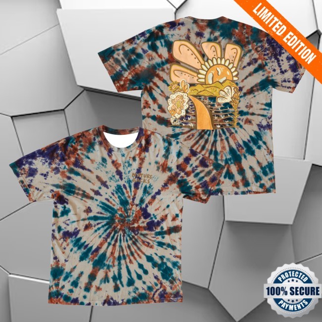 Nature Backs Merch Flower Moon Spiral Tie Dye T-Shirt - New Tee Shop