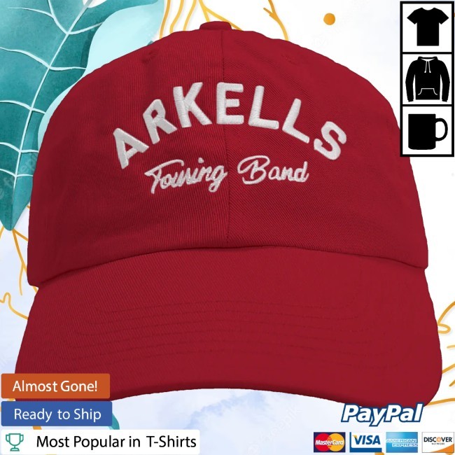 Arkells Merch Touring Band Dad New Twill Cap Red - New Tee Shop