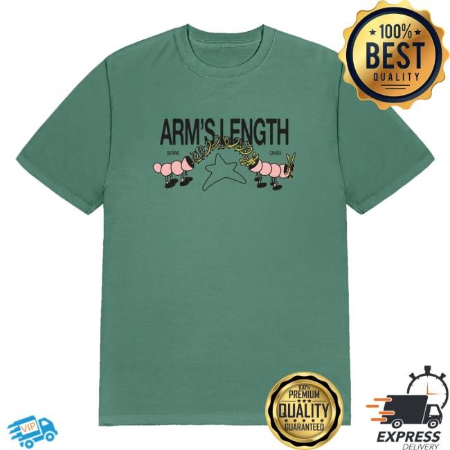 Official Arm's Length Merch Shop Mustache Worm Tee - New Tee Shop