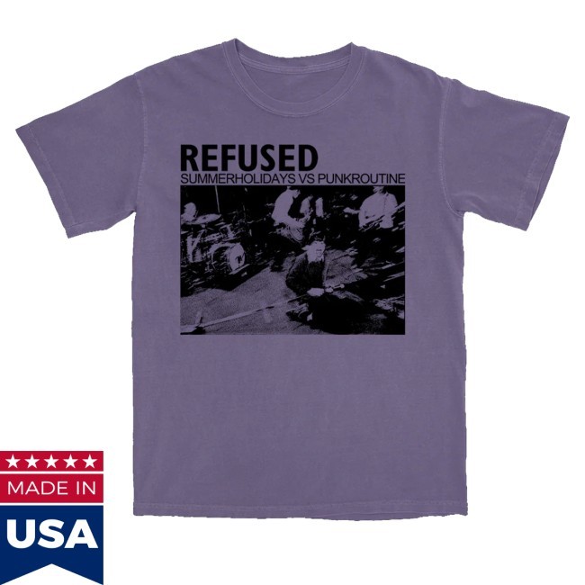Trending Refused Merch Store Summerholidays Vs. Punkroutine Tee Shirt Grape - New Tee Shop