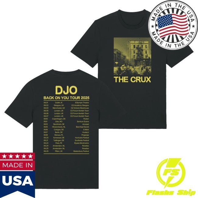 Official Djo Merch The Crux 2025 Tour Hooded Sweatshirt - New Tee Shop