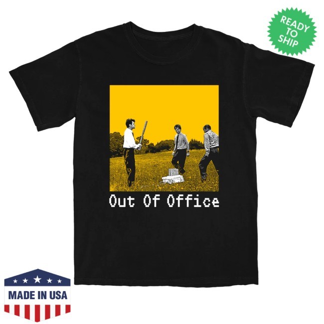 Official Shitheadsteve Merch Out Of Office Field Shirts Black - New Tee Shop