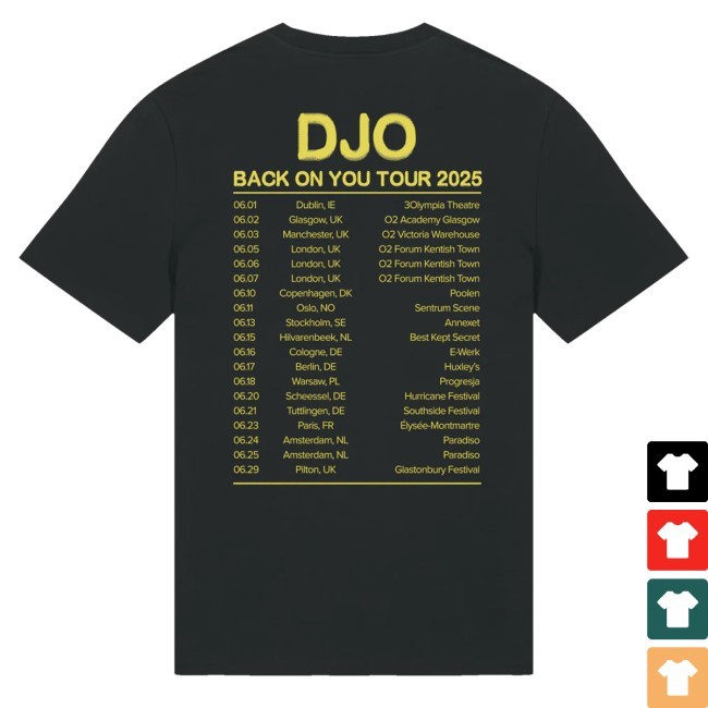 Official Djo Merch The Crux 2025 Tour Hooded Sweatshirt - New Tee Shop