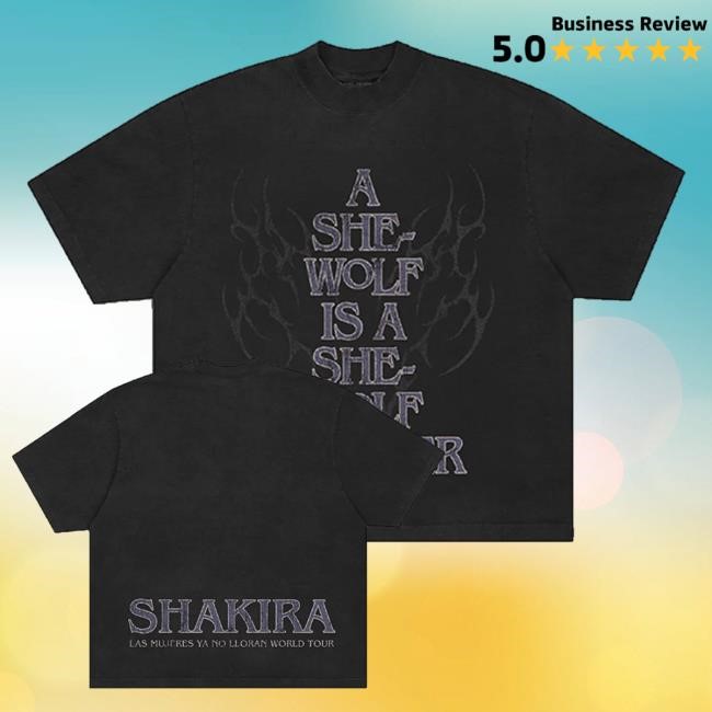 Official Shakira Merch Shop Lmynl World Tour She Wolf Sweatshirt - New Tee Shop