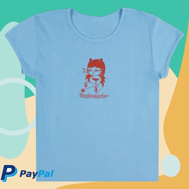 Trending Beabadoobee Merch Blue Womens Crewneck Sweatshirt - New Tee Shop