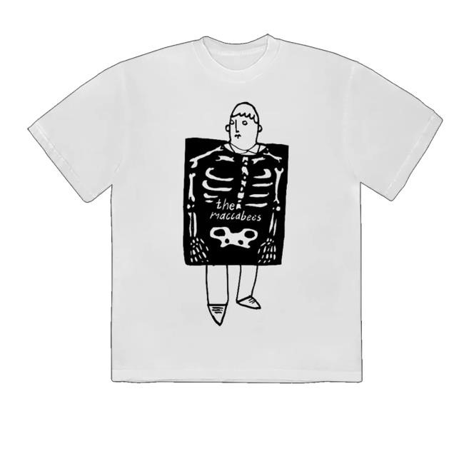 The Maccabees Merch Skeleton White Shirts - New Tee Shop