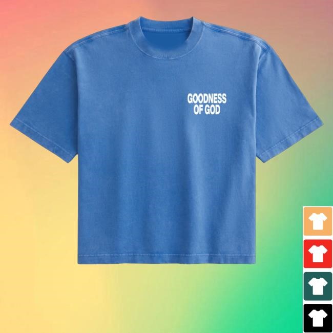 Official Bethel Music Merch Shop Store Goodness Of God Blue Shirt - New Tee Shop