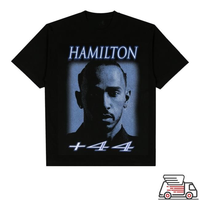 Official Formula1 Merch Shop Store Complex Lewis Hamilton Black Formula 1 Photo Shirts - New Tee Shop