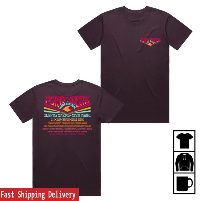 Official Point Break Festival Merch Plum Event T-Shirt - New Tee Shop