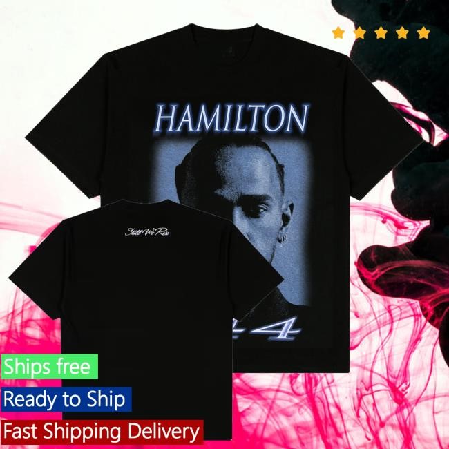 Official Formula1 Merch Shop Store Complex Lewis Hamilton Black Formula 1 Photo Shirts - New Tee Shop