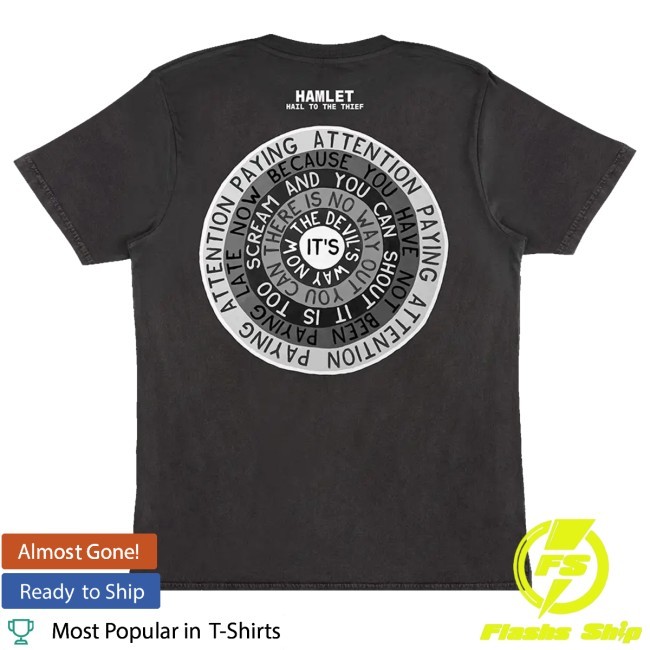 W.A.S.T.E. Merch Hamlet Hail To The Thief Circles Design Black Zip Hoodie - New Tee Shop