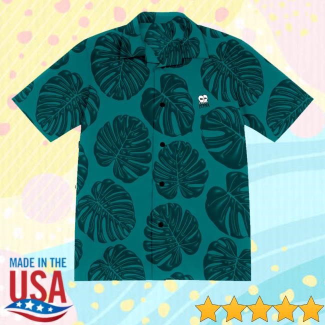Official Pepper Merch Shop Store Monstera Button Up Tee Shirt - New Tee Shop