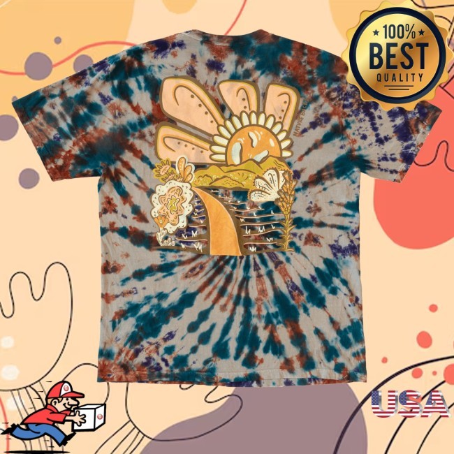 Nature Backs Merch Flower Moon Spiral Tie Dye T-Shirt - New Tee Shop