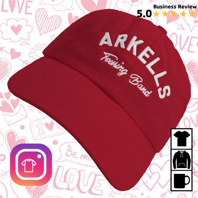 Arkells Merch Touring Band Dad New Twill Cap Red - New Tee Shop
