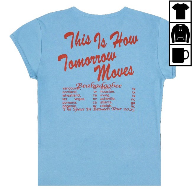 Trending Beabadoobee Merch Blue Womens Crewneck Sweatshirt - New Tee Shop